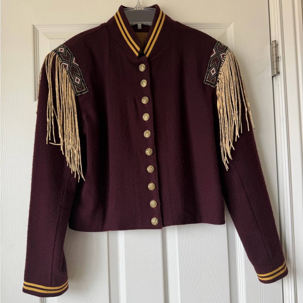 Double D Ranch Authentic Rodeo Queen Wool Calvery Coat